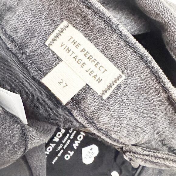 Madewell The Perfect Vintage Jean Charcoal Denim Size 27 - Picture 5 of 9